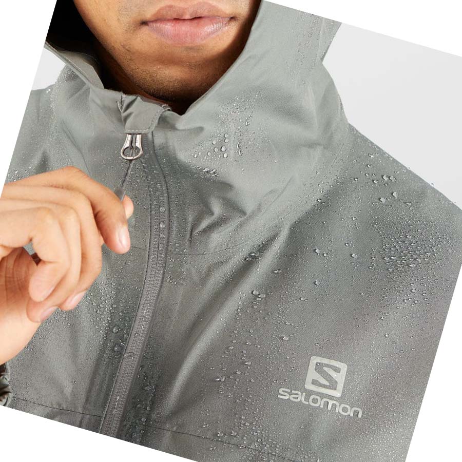 Chaquetas Salomon OUTLINE GORE-TEX WATERPROOF 2.5 LAYERS Hombre Verde Oliva | MX 3282TCE